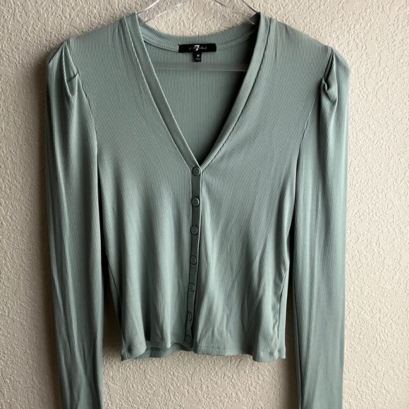 7 For All Mankind Tops - 7 For All Mankind Button Up Cardigan (Size Medium) NWT